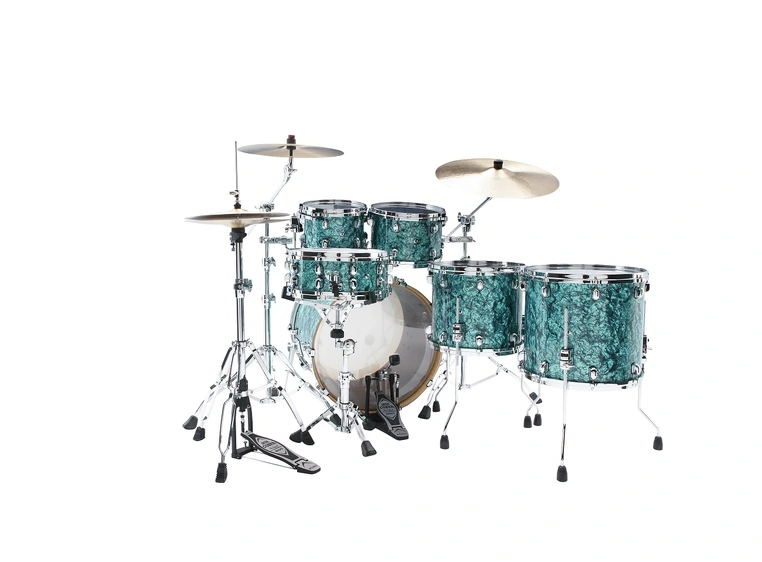 Tama WBR52RZS-TQP SC Walnut/Birch 5pc. (10,12,14,16,22), Turquoise Pearl 