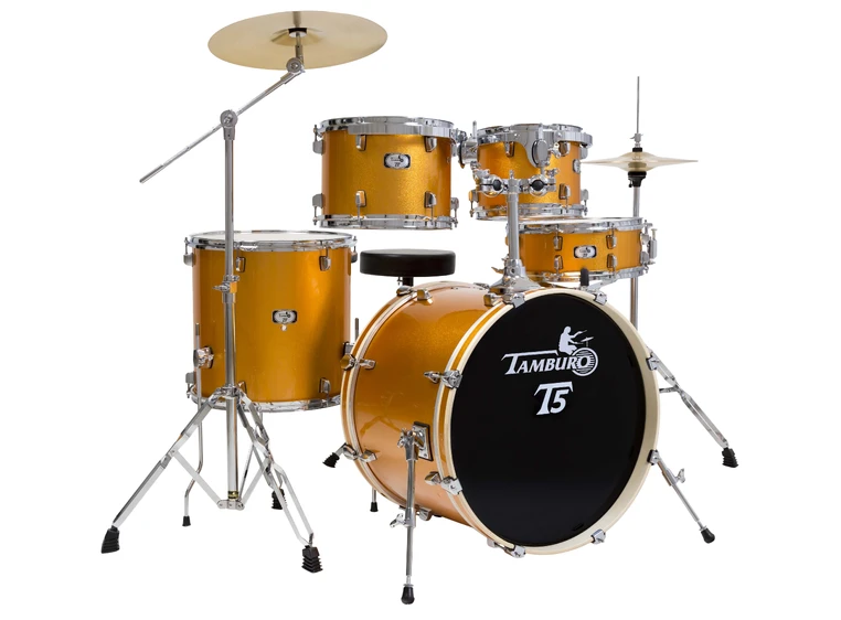 Tamburo TB T5R22YWSK T5 Trommesett 10T12T16FT14SD22BD Yellow Sparkle 