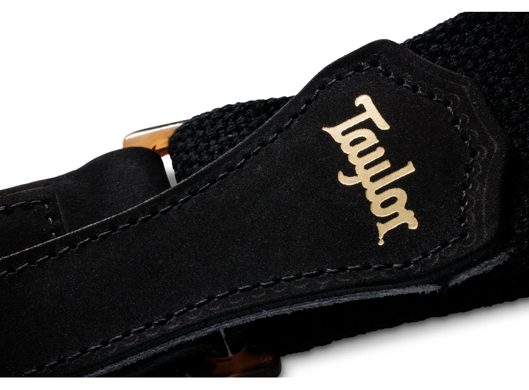 Taylor GS Mini Strap Black Cotton 2" Amber Buckle 