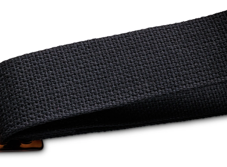 Taylor GS Mini Strap Black Cotton 2" Amber Buckle 