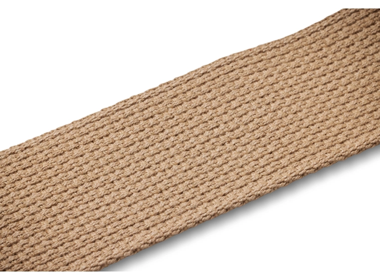 Taylor GS Mini Strap, Tan Cotton 2", Amber Buckle 