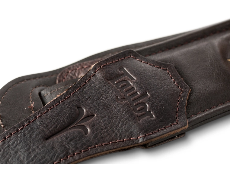 Taylor Spring Vine Strap Chocolate Brown Embroided, 2.5" 