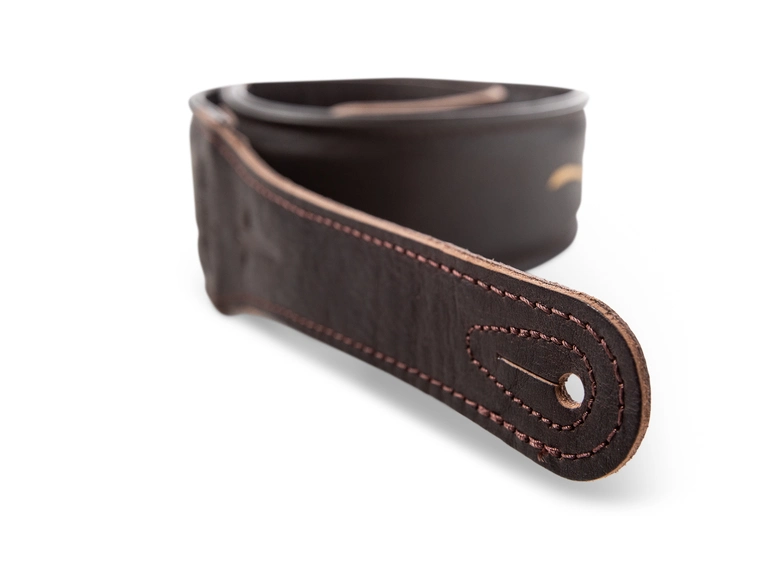 Taylor Spring Vine Strap Chocolate Brown Embroided, 2.5" 