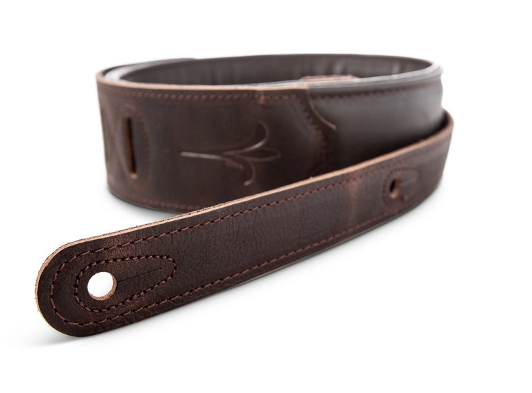 Taylor Spring Vine Strap Chocolate Brown Embroided, 2.5" 