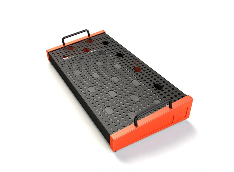 Temple Audio Design SOLO Pedalbrett (22 x 46 cm) - Temple Red 