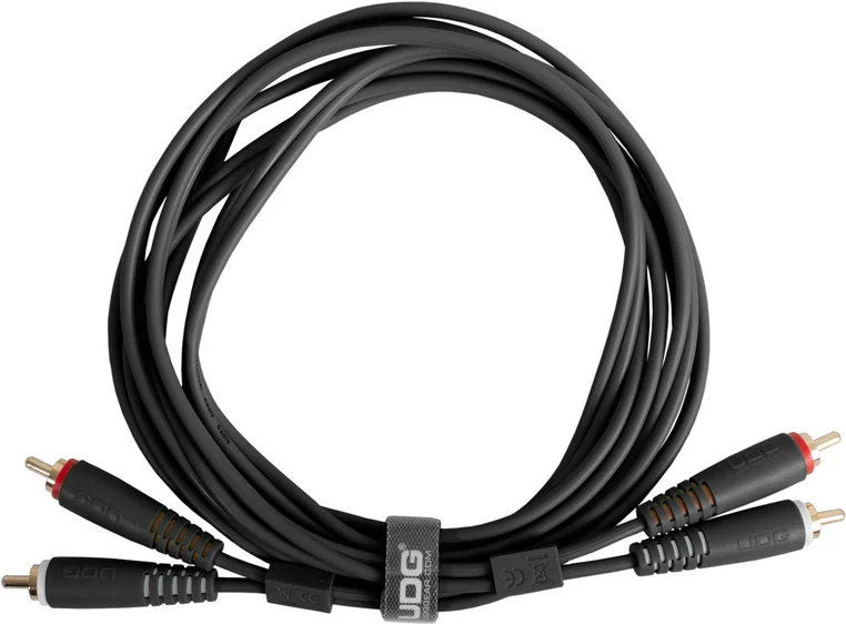 UDG Gear Lydkabel 2x RCA - 2x RCA Black 1,5m 