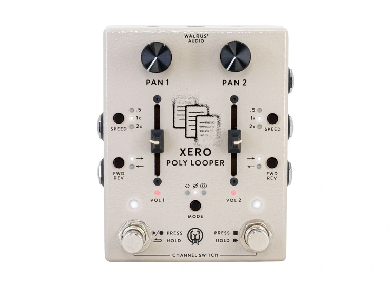 Walrus Audio Xero Polylooper Cream Dual channel/stereo Looper Pedal 