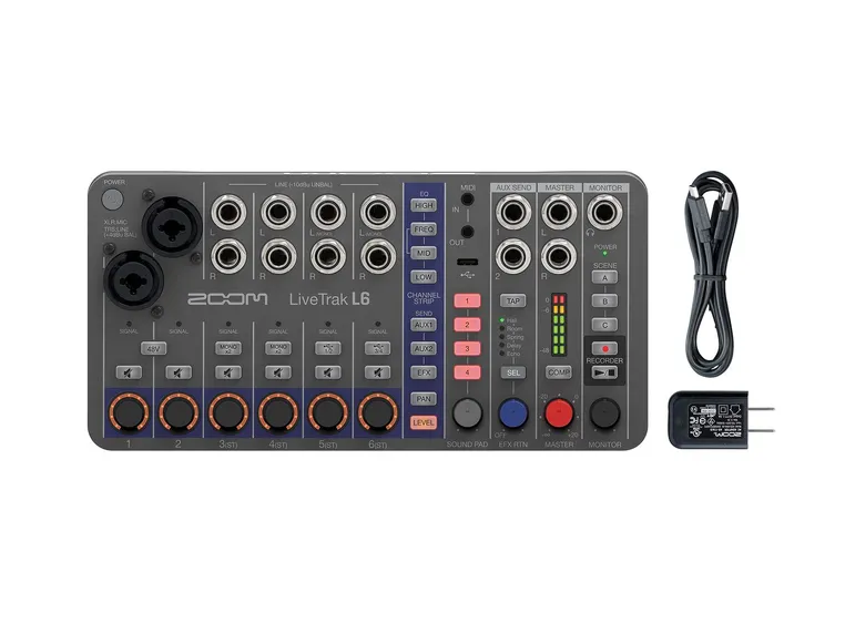 Zoom Livetrak L6 10-spors digitalmikser/opptaker 