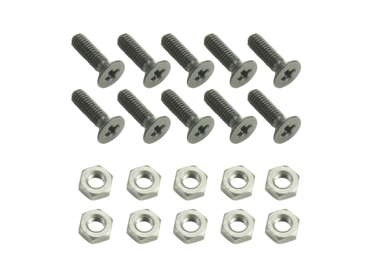 Adam Hall Parts, D-type skrue 10-pack M3 x 10 mm Phillips-Head Screw 