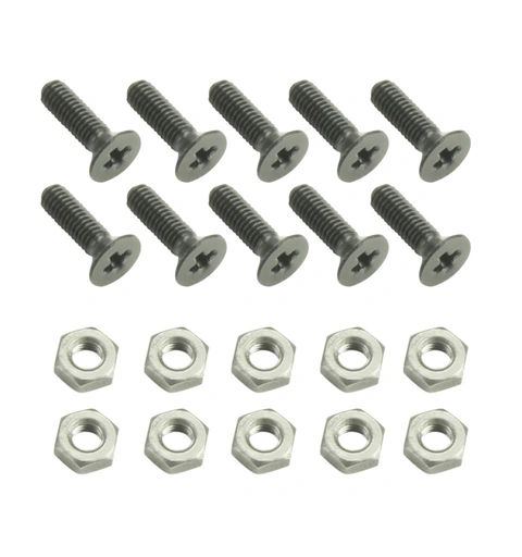 Adam Hall Parts, D-type skrue 10-pack M3 x 10 mm Phillips-Head Screw