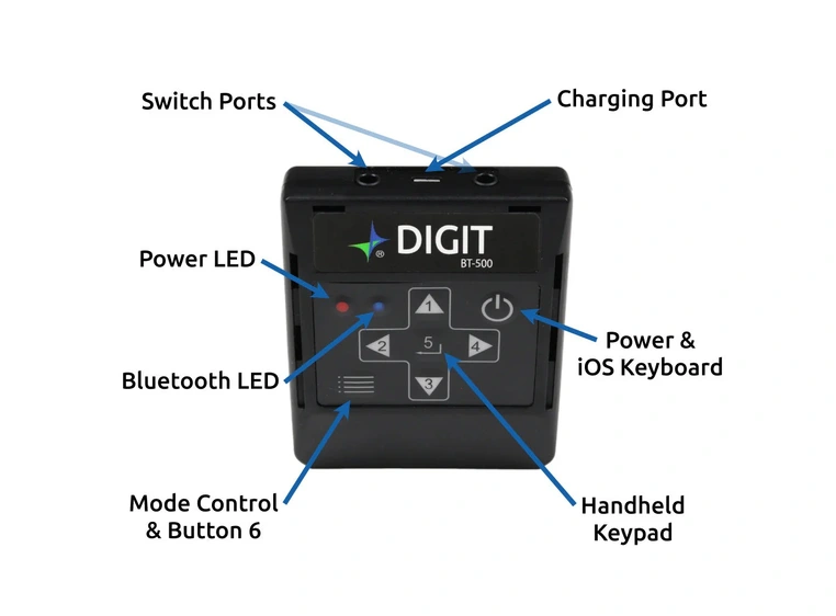 Airturn DIGIT 500 Bluetooth-fjernkontroll 