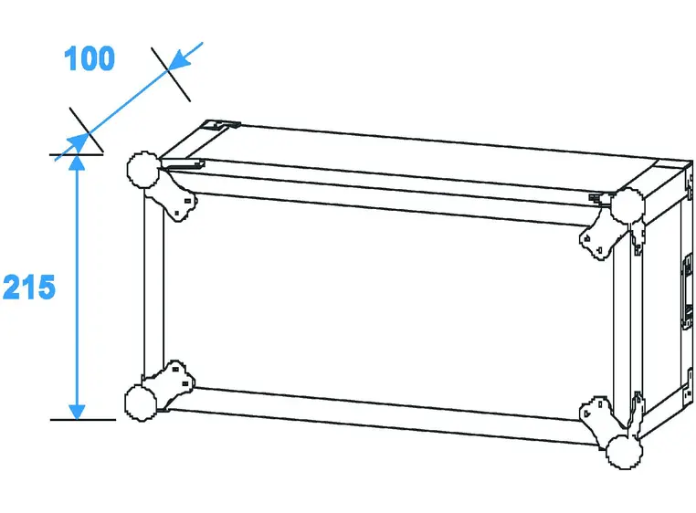 Amplifier rack PR-2ST,  4U, 55cm deep 