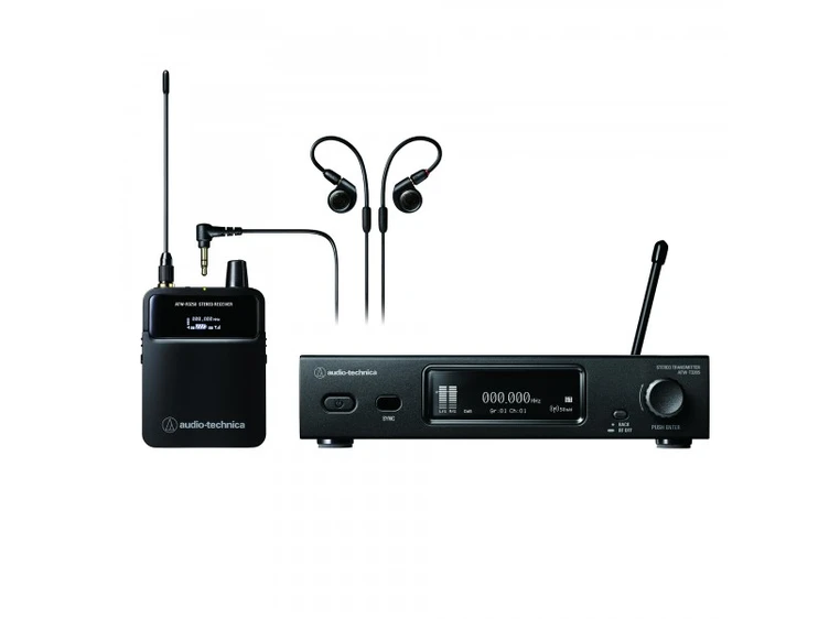 Audio Technica ATW-3255-DF2 IEM System m/ATH-E40, 470-607MHz 
