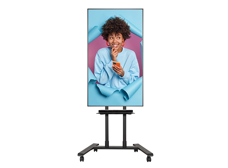 B-Tech BT8504/B Flat Screen Display Trolley / Stand, Black v2 