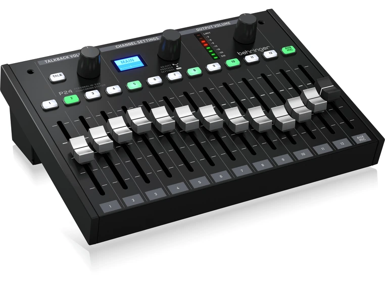 Behringer P24 Personal Monitor Mixer 13 stereo ch, 60mm faders 