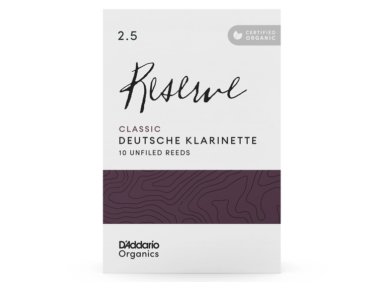 D'Addario Woodwinds ORCR1025D 10-pk 2.5 Org. Reserve Classic German klar 