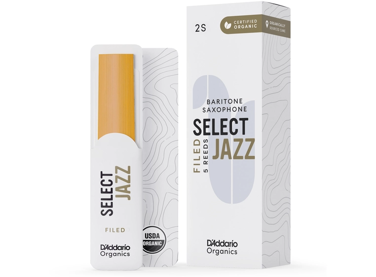 D'Addario Woodwinds ORSF05BSX2S 5-pk 2S Org. Select Jazz Filed Baritone-sax 
