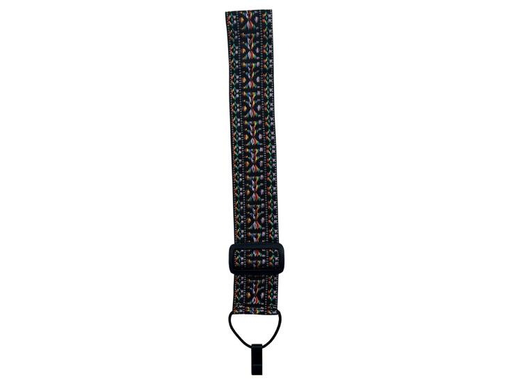 D'Andrea Classical Guitar Strap Woven Tapestry, Padded, Rainbow
