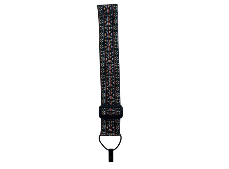 D'Andrea Classical Guitar Strap Woven Tapestry, Padded, Rainbow 