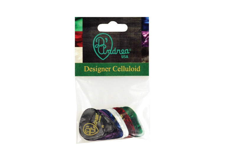 D'Andrea Designer Pearl 351 - 0.96 Heavy Assortert plekter 12-pakning 