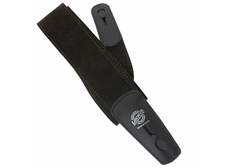 D'Andrea Lock-It Strap 2.75" Suede Chocolate