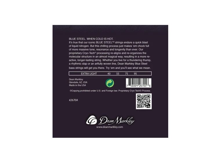 Dean Markley 2670A Bass Blue Steel NPS (040-095) XL 