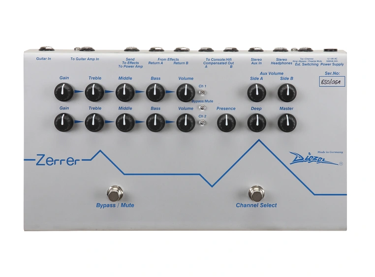 Diezel ZERRER 2 Ch Full Size pedal 