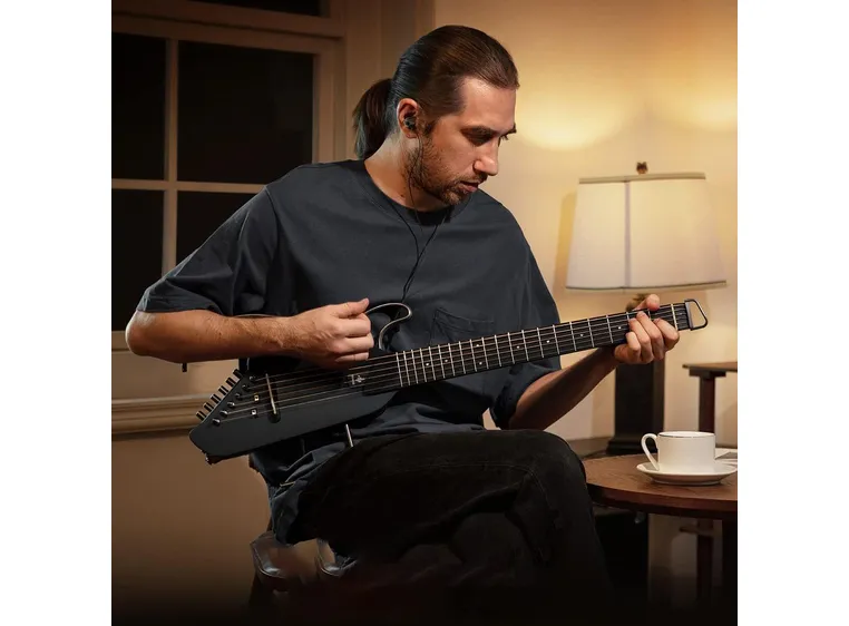 Donner HUSH-I silent stålstrengsgitar black 