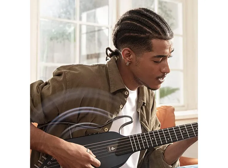 Donner HUSH-I silent stålstrengsgitar black 