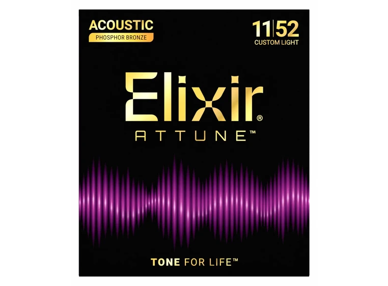 Elixir Attune Phosphor Bronze Cus. Light (011-052) 21027 