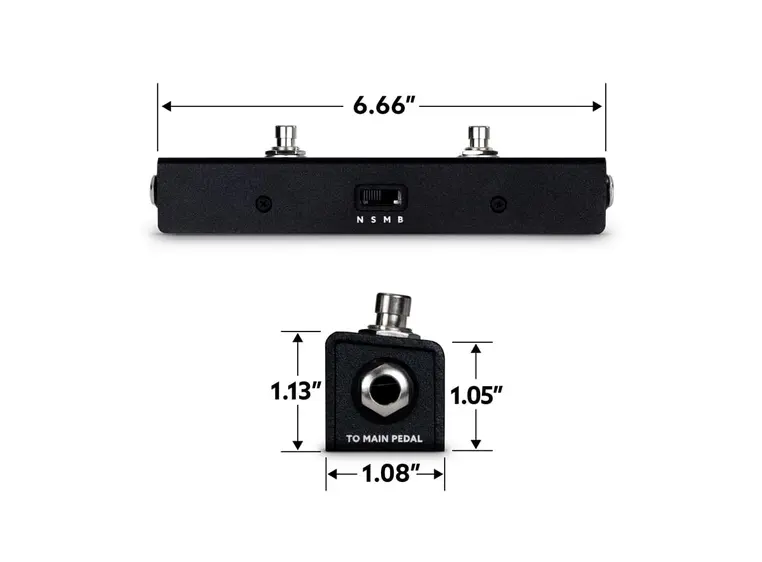 Eventide Barn3 OXU Standard Wide&slim 2 button universal aux switch 