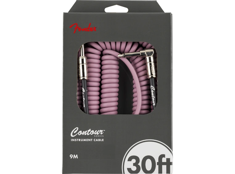 Fender Contour 30' Coiled Cable Burgundy Mist 