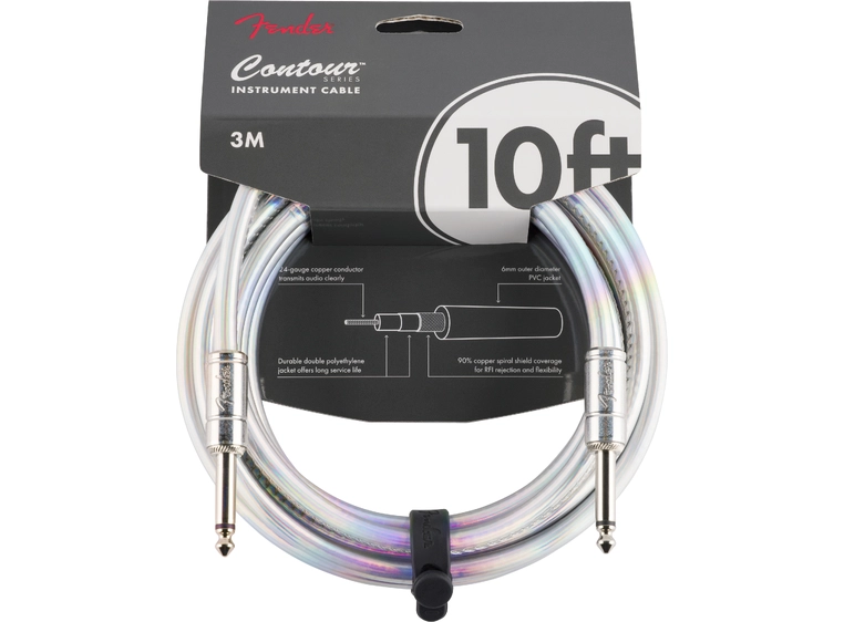 Fender Contour Instrumentkabel Iridescent, 10'/3m 