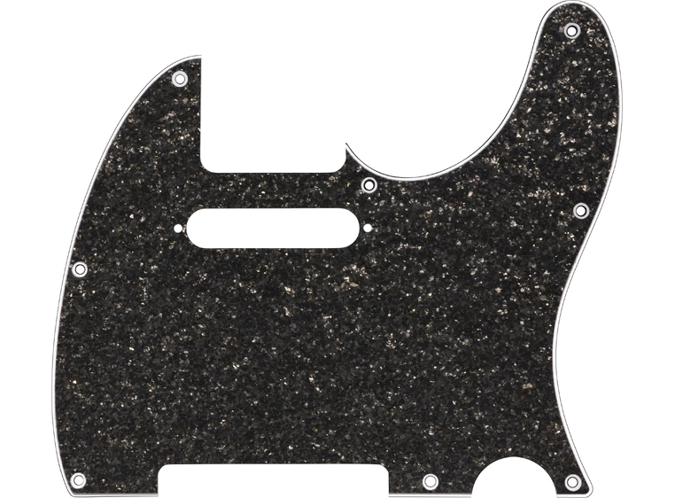 Fender Hybrid Glass/Glitter Telecaster S/S Pickguard, Dark Gray Sparkle 