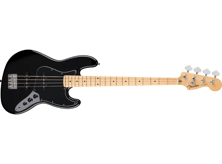 Fender Standard Jazz Bass MN, Black Pickguard, Black 