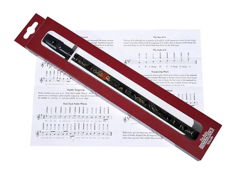 Generation Tin Whistle Boho Black Paisley 