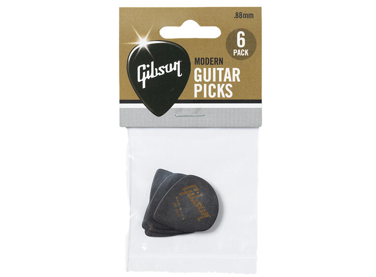 Gibson S&A Modern Guitar Picks 0.88mm 6-pakning