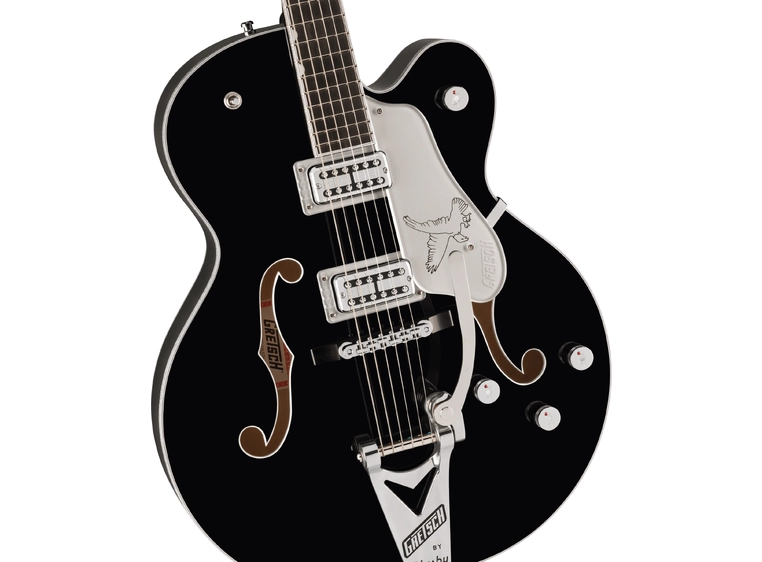 Gretsch Falcon Hollow Body String-Thru Bigsby, EB, Black 