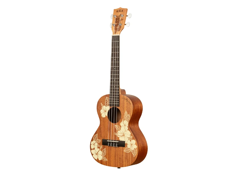 Kala Hibiscus Mahogany Tenor Ukulele Med bag 