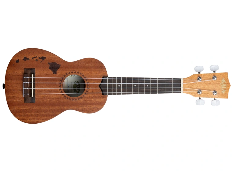 Kala KA-15S-H1 Satin Mahogany Soprano Hawaiian Islands, med bag (UB-S) 