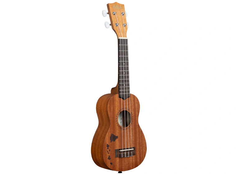 Kala KA-15S-H1 Satin Mahogany Soprano Hawaiian Islands, med bag (UB-S) 