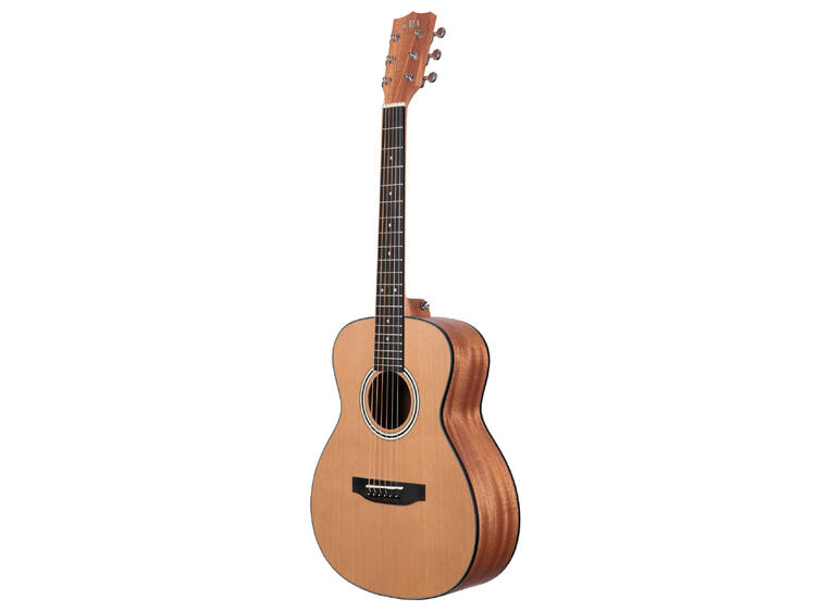 Kala KA-GTR-OM-CMH Solid Cedar Top Mahogany Orchestra Mini Guitar
