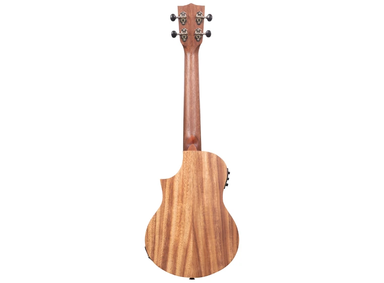 Kala KA-TK-T-CE Teak Tri-Top Tenor Ukulele, with Cutaway & EQ 