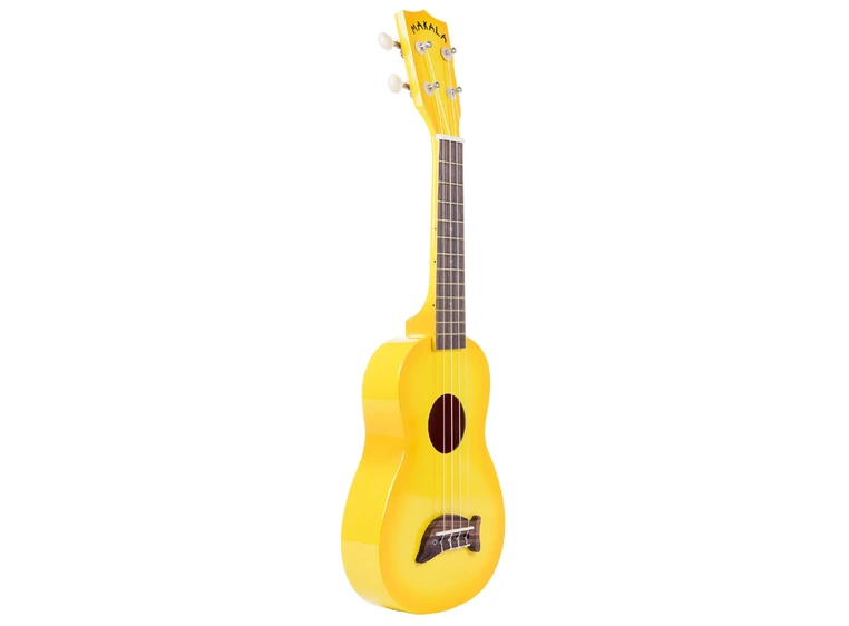 Kala Makala Dolphin MK-SD-YLBURST Yellow Burst Soprano Ukulele med bag 