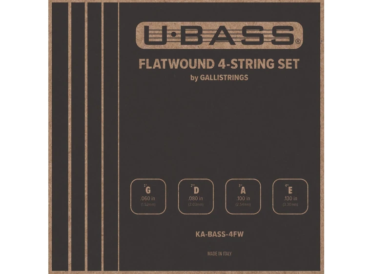 Kala U-Bass Flatwound String Set 4-String by Gallistrings 