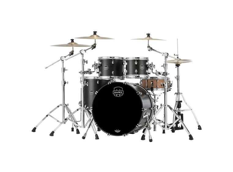 Mapex SR529XUFB Saturn - Satin Black 4pc shellpack 
