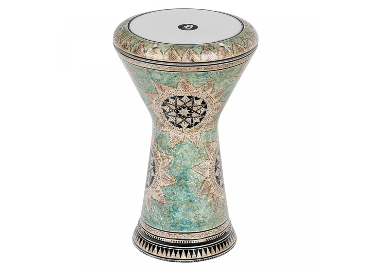 Meinl AEED4 9 Artisan Doumbek White Pearl, Mosaic Queen 