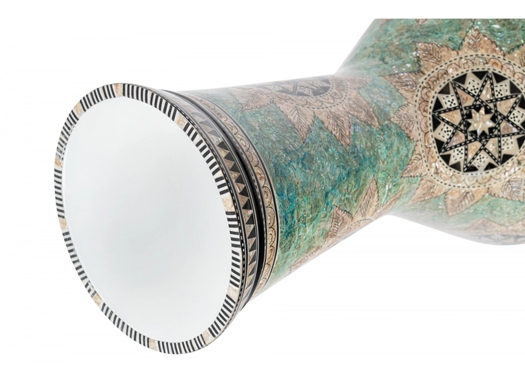 Meinl AEED4 9 Artisan Doumbek White Pearl, Mosaic Queen 