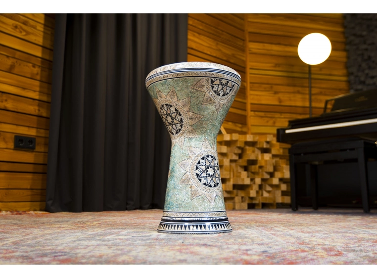 Meinl AEED4 9 Artisan Doumbek White Pearl, Mosaic Queen 