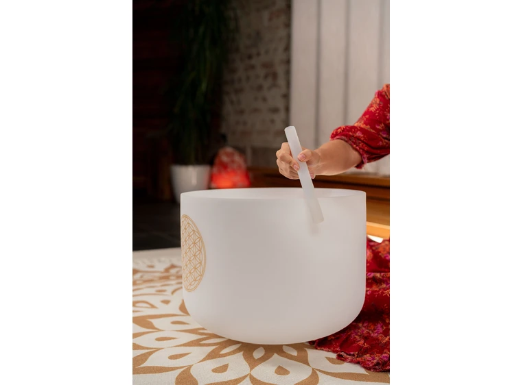 Meinl PCSB16FOL Crystal Singing Bowl Tuned 16", Flower of Life 